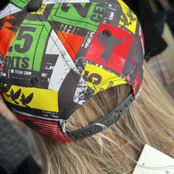 NWT Staple Pigeon black Hat unisex logo adjustable multicolor - Picture 11 of 11